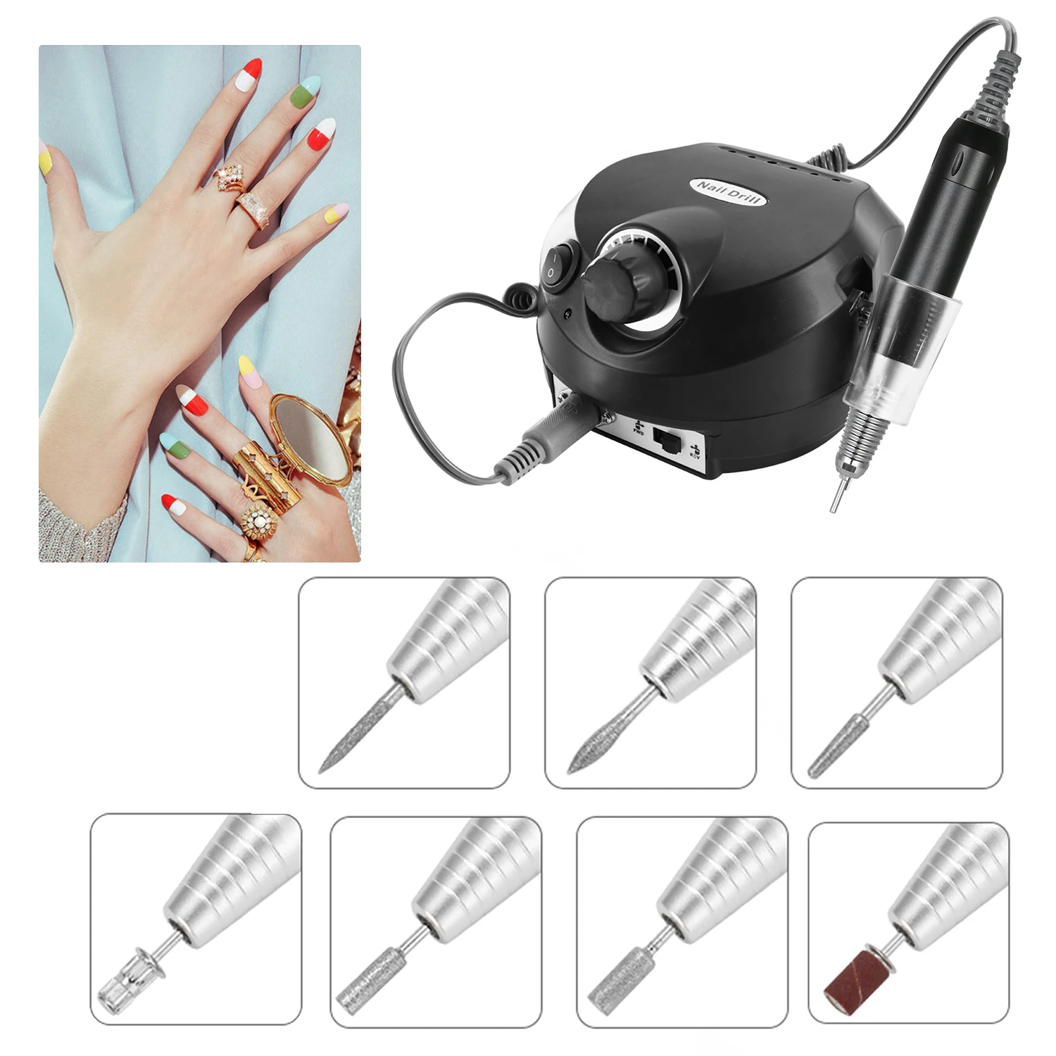 Профессиональная электрическая машинка для маникюра и педикюра 30000