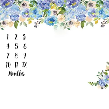 

Infant Monthly Milestone Blanket Photo Prop Newborn Photography Background Cloth