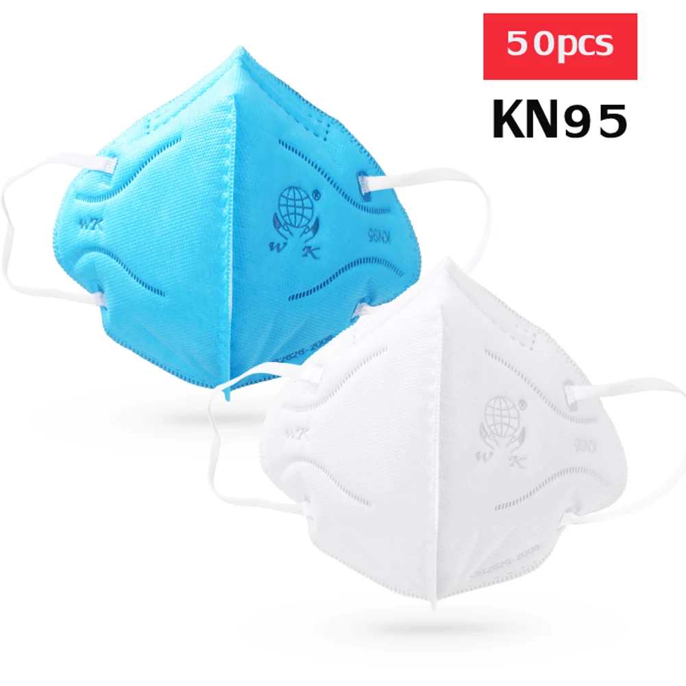 

50pcs Reusable KN95 Mask Face Mask N95 Protection FFP1 FFP2 FFP3 Mouth Cover Pm2.5 Dust Masks 4 Layer Filter mascarillas