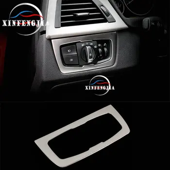 

For BMW 3 4 Series F30 F36 3GT F34 Steel Headlight Lamp Switch Frame Cover Trim