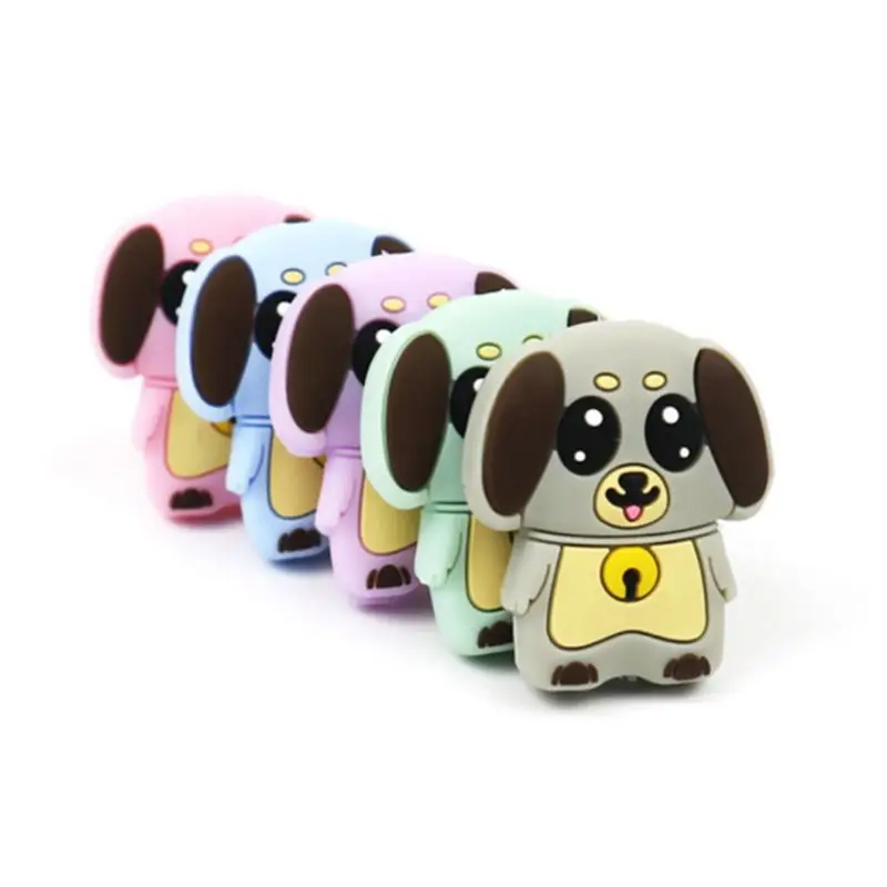 

Silicone Bead Puppy Cute Teether Teething Dog Pain Relieve Baby Care DIY Jewelry DXAD