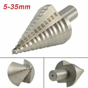 

5-35mm HSS Large Cobalt Hole Titanium Cone Step Drill Bit Cutter Tools