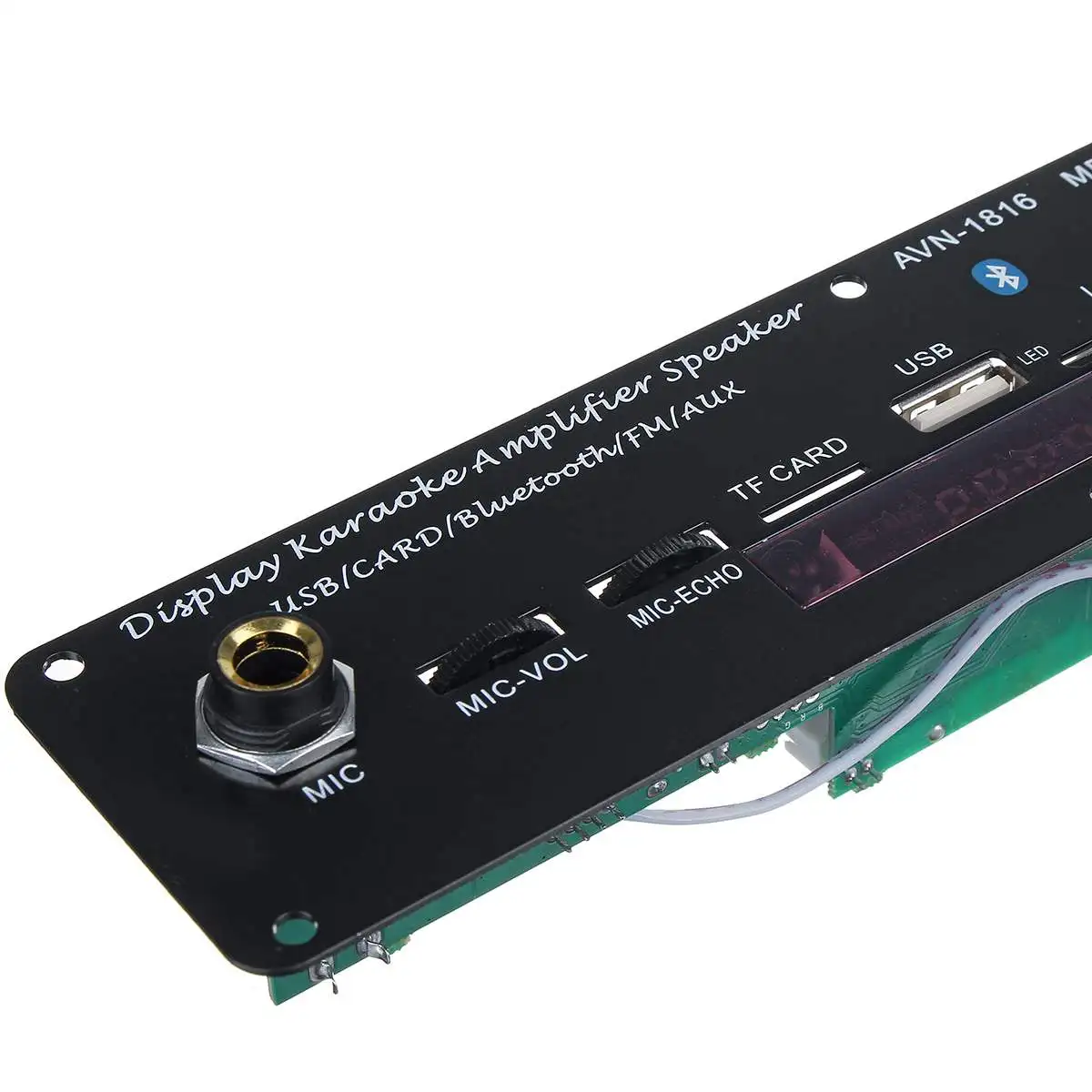  LEORY Power Amplifier Audio Decoder Board 3.7V/5V 20W bluetooth 5.0 Independent Reverberation Suppo