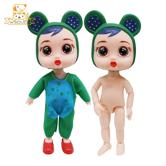 Kawaii Reborn BJD Baby Animal Dolls Cow Leopard Elephant Rabbit Bunny Frog Ladybug Cute Girl Ball Jointed Body Toys Cartoon Gift 1