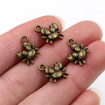 

12x11mm 20pcs Antique Bronze Plated Crab Handmade Charms Pendant:DIY for bracelet necklace-Q6-23