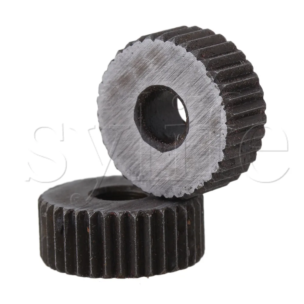 Single Straight Knurling Tool 2PCS 19x8mm 1.6mm Pitch Linear Knurl Wheel knurling tool set