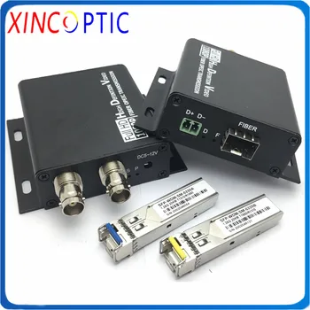 

Mini HDSDI Optic Transceiver,1080P@30hz HD-SDI over Broadcast Fiber Optic Extender Transceiver with 1Ch RS485 Data,20KM,LC SFP
