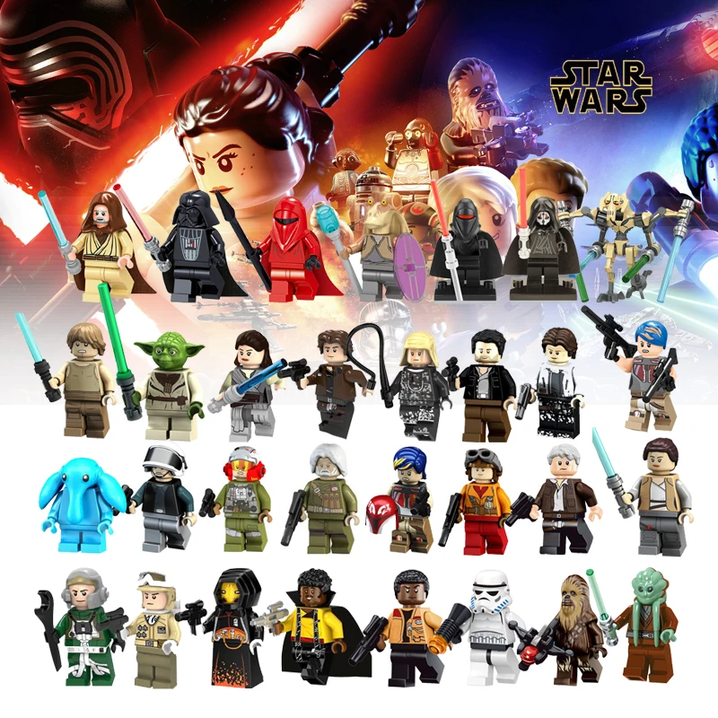 Legoelys Star Wars Building Blocks Figures Solo Anakin Darth Vader Han Yoda Compatible Legoingly Starwars Figurines Toys Bricks