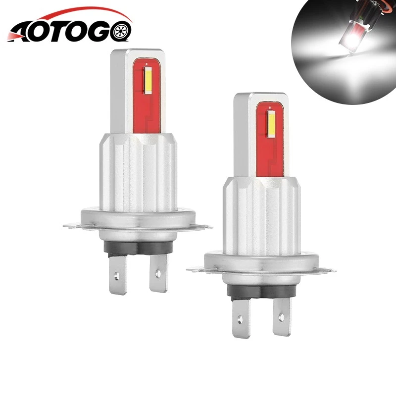 Светодиодные Автомобильные лампы 2 шт. H7 H1 H4 H11 9005 HB3 9006 HB4 CSP противотуманные фары