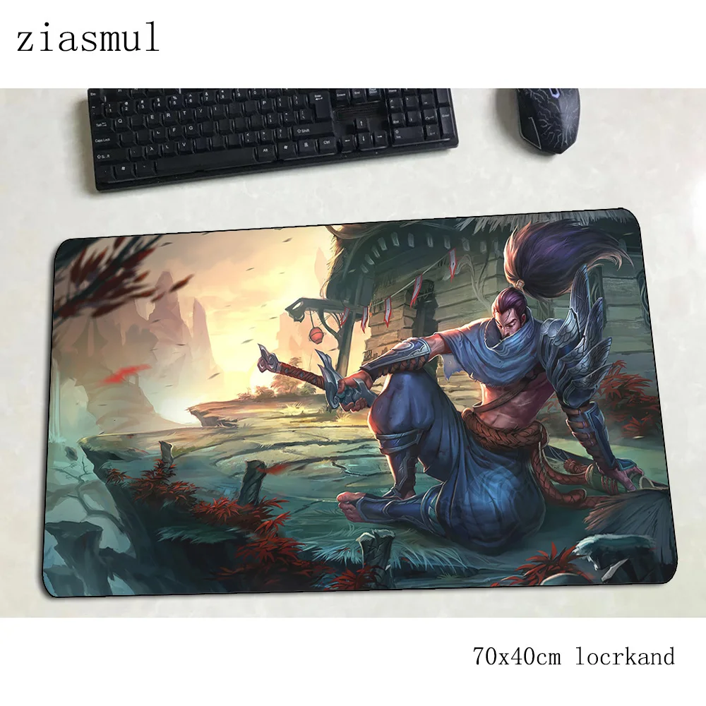 Игровой коврик для мыши yasuo 700x400x3 мм игровой модный Настольный ноутбука классные