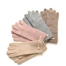 Jolmo Lander женские чистый трикотаж ультра плюшевый кашемир перчатки женские зимние теплые перчатки