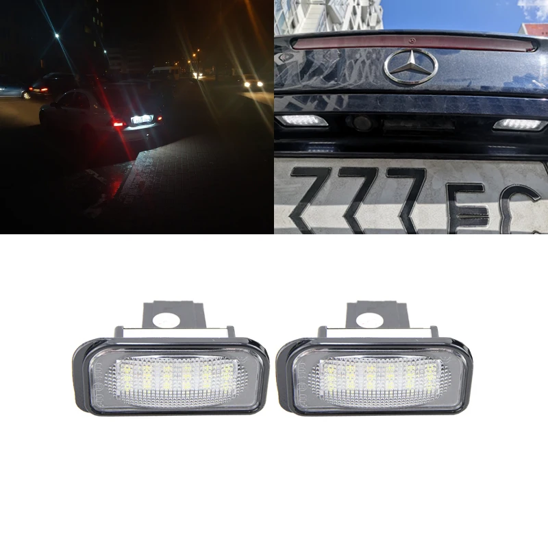Для Benz C Class W203 CLK W209 C209 A209 SMD белые светодиодные лампы номерного знака|Сигнальная