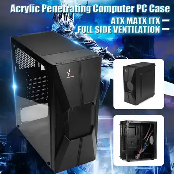 

2020 Computer Case PC Case Computer Chassis Acrylic Side Panels Support Motherboard ATX/MATX/ITX UBS3.0 Water Cooling