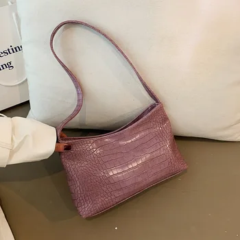 

2020 new popular net red tote bag shoulder messenger female bag senior sense wild ins women leather handbags