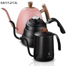 Théière à col de cygne en acier inoxydable, Pour expresso, bouilloire à café, qualité alimentaire