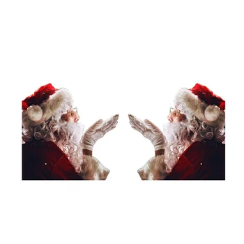 

30cm Christmas Santa Claus Car Sticker Car Rear Window Sticker Creative Funny Window Decals for Vehicles Window Auto Decoration