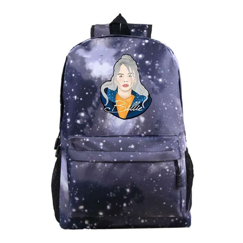 Золотой Billie Eilish рюкзаки сумка школьные ранцы для мальчиков девочек дорожные сумки подростковый рюкзак для ноутбука модный нейлоновый Mochila Bolsa Escolar - Цвет: Золотой