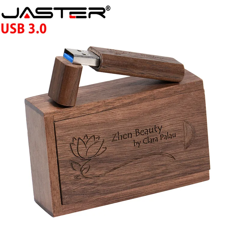 JASTER USB 3 0 2018 горячая Распродажа Деревянный Маленький круглый + коробка 4 ГБ 8 16 32 64