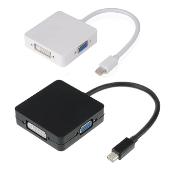 

3 in 1 Mini DisplayPort Lightning to HDMI / DVI / VGA Display Port Adapter Cable for Mac Book Air, Mac Book Pro, iMac and Mac Mi