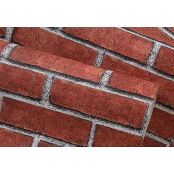 

Modern Vintage Brick Textured Wallpaper Embossed 3D Wall Paper Rolls for Bedroom Living Room Sofa TV Background(Self-adhesive Re