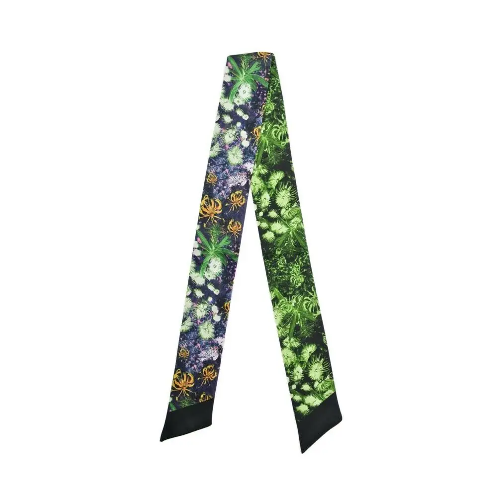 

34" Women Hat Ribbon Bag Scarf Headbands Hair Handbag Wrap Waist Band Bandana Long Skinny Silk