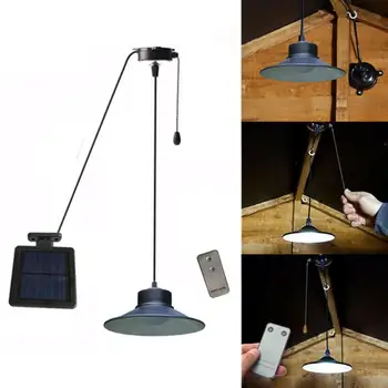 

Solar Power LED Hanging Lamp Outdoor Remote Control Waterproof Chandelier for Garden Light Decorative Lighting Hanging Lamps