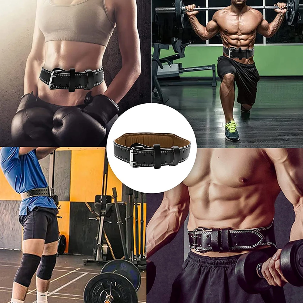 Professional Leather Fitness Weightlifting Belt