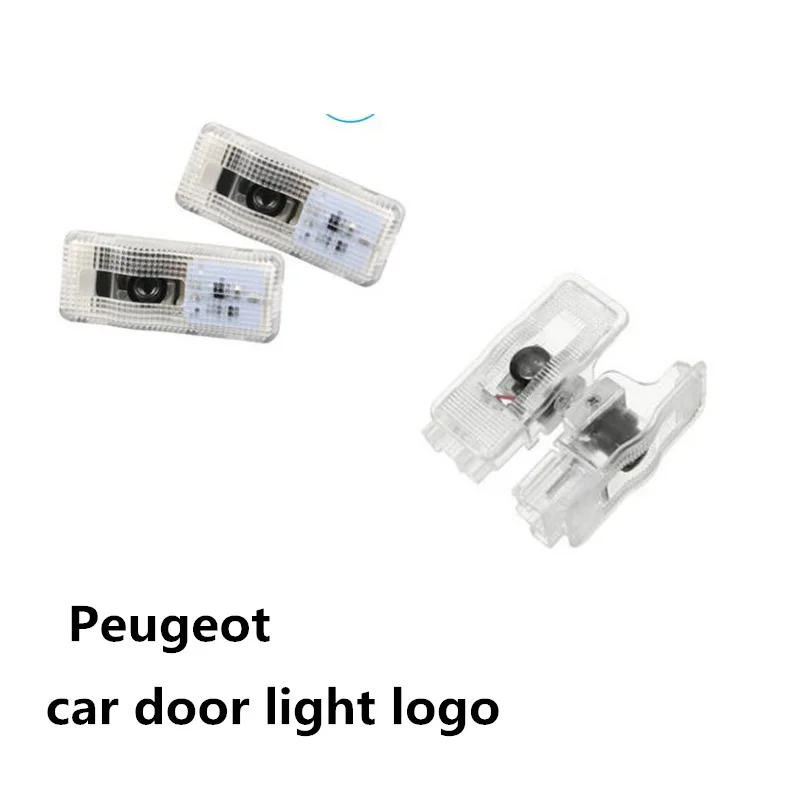 

2pcs Car Door LED Welcome Light Logo Laser Decoration Ghost Shadow Projector Light for Peugeot 3008 407 408 508 RCZ