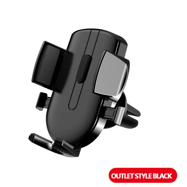LISM Sucker Car Phone Holder Mobile Phone Holder Stand in Car No Magnetic GPS Mount Support For iPhone 12 11 Pro Xiaomi HUAWEI Black Air Vent Type