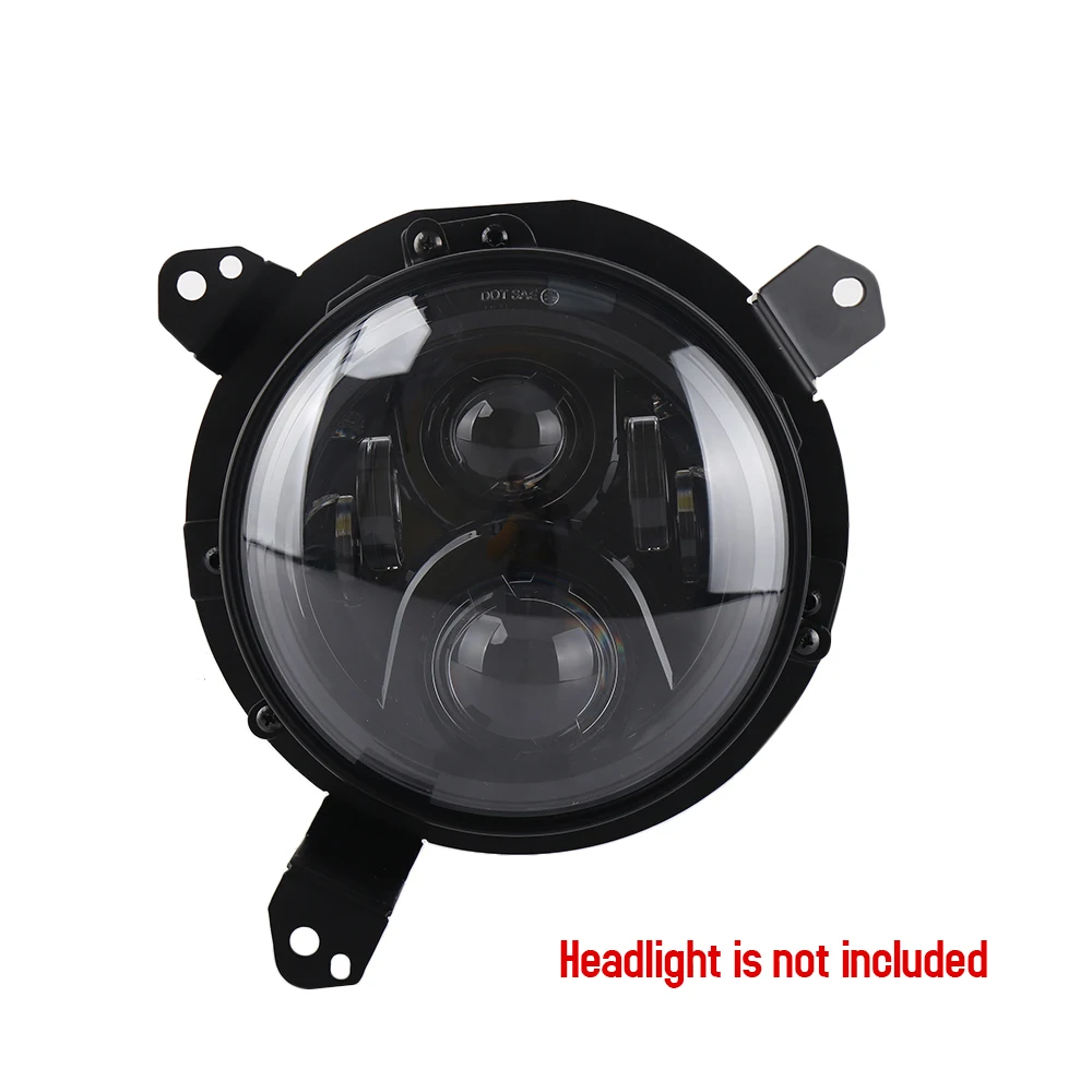 

Car Styling 1Pair Headlight Bracket 9inch Mounting Bracket Ring Fit for Jeep Wrangler JL 2018