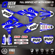 QUEEN X MOTOR Custom Team графические фоны наклейки 3M Набор наклеек для YAMAHA 14-18YZ250F 15-18YZ250FX WRF250 14-17YZ450F 033