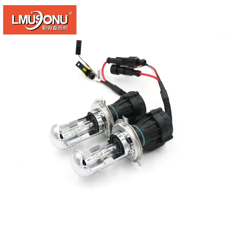 LMUSONU Car AC Bi Xenon Bulb H4 Flexible Bulb HID H4 BIXENON BULBS 35W
