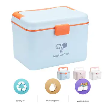 

Plastic First Aid Kit Medical Box Large Storage Box for Medicine Organizer Medicine Chest Emergency Container Home Medical Kit