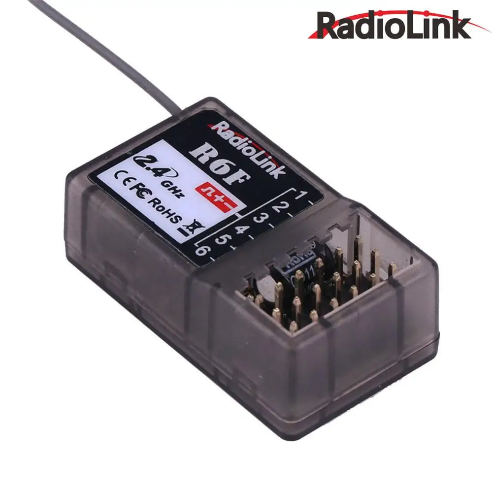 Radiolink R6F 2,4 ГГц 6CH приемник для RC6GS RC4GS RC3S RC4G T8FB Радиоуправляемый передатчик приемник 2,4G по оптовой цене