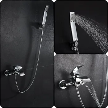 

Shower Two-Piece Set Waterfall Rain Shower Panel Tub Spout Hand Shower Column Shower Set Bathroom Shower Faucet Bathroom Set HWC
