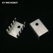 10 шт. белый 15*10*20 мм Триод теплоотвод 10*15*20 мм TO-220 TO220 транзистор алюминиевый радиатор теплоотвод охладитель охлаждения 20*15*10 мм