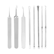 8 шт./компл. Нержавеющая сталь акне игла для удаления акне Пресс игла для удаления угрей Профессиональный Красота иглы