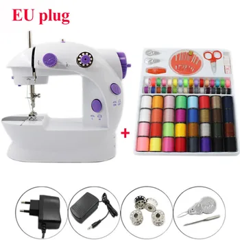 

Portable Electrec Sewing Machine Set Stitch Sew needlework Cordless Clothes Fabrics LED Handheld Sewing Machines