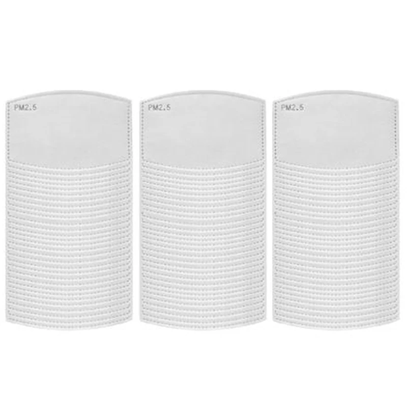 

150Pcs/Lot 5 Layers PM2.5 Activated Carbon Insert Protective Insert for Mouth Mask Anti Dust Mask
