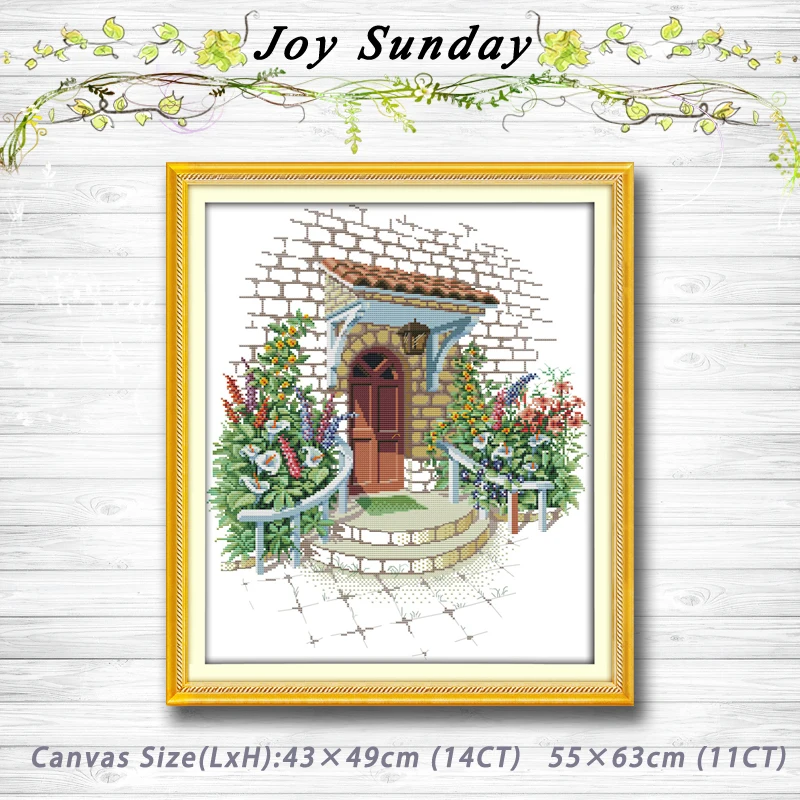 

Flowers garden Scenery Counted Cross Stitch 11CT 14CT Cross Stitch Kits Embroidery Needlework chinese cross stitch Home decor