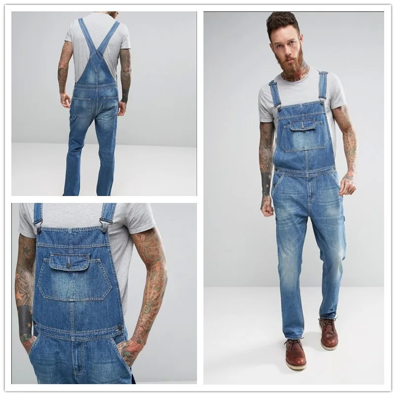 male jean jumpsuit