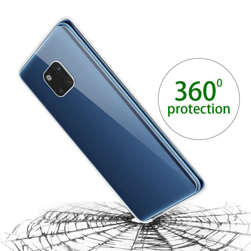 Новый прозрачный чехол для телефона Huawei Mate 9 10 20 X lite 30 Pro мягкий силиконовый из