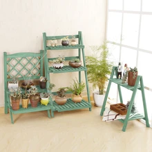 Американский стиль сельская комбинация пункт Крытый цветок стойки балкон гостиная телевизор на краю