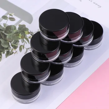 

60pcs Comestic Dispenser Bottles Transparent Cream Bottle with 10pcs Small Transparent Spoon for Travel Trip (Black)