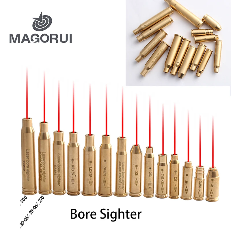 MAGORUI Красная точка лазерный латунный прицел Cal картридж для охоты | Спорт и