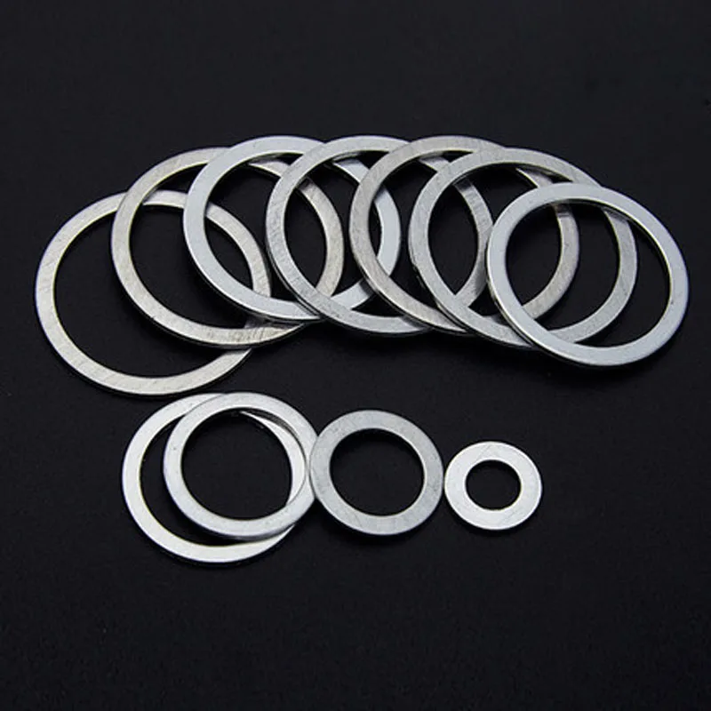 15pcs M28 ultra-thin flat washers gaskets aluminum washer gasket 45mm-47mm outer diameter 0.1mm-1mm thickness | Обустройство дома