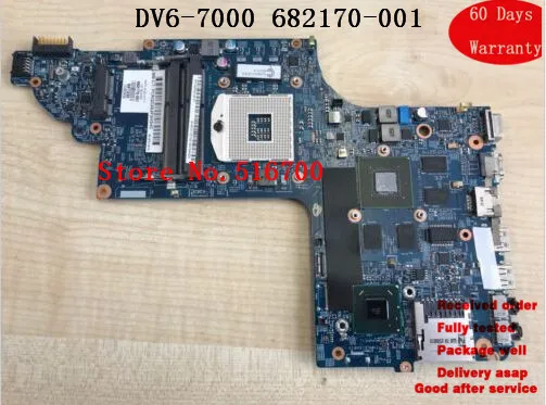 Изменение материнской платы для HP Pavilion DV6 7000 GT630M 2GB Материнская плата 685551 001 682170