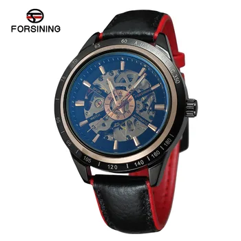 

Forsining Uhren 2020 Relojes Leather Band Jam Tangan Automatic Mechanical Skeleton Men Wrist Watches Fashion Watches