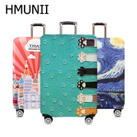 HMUNII World Map Design Luggage Protective Cover Travel Suitcase Cover Elastic Dust Cases For 18 to 32 Inches Travel Accessories 1