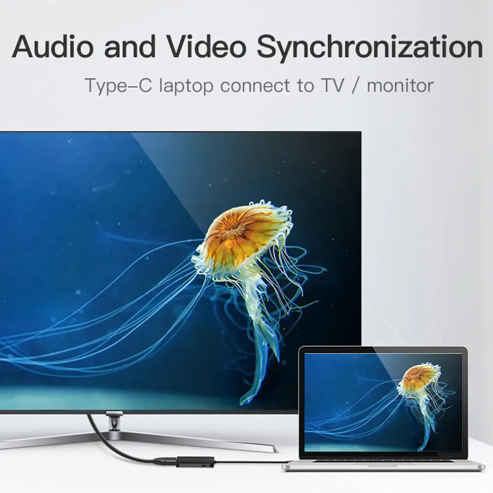 USB C к адаптеру HDMI 4K 1080P Тип 3 1 мужчина Женский кабель адаптер конвертер для MacBook MHL